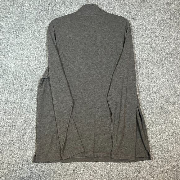 Orvis Sweater Mens XL Gray 1/4 Sweatshirt Stretch Casual Long Sleeve - Picture 8 of 10
